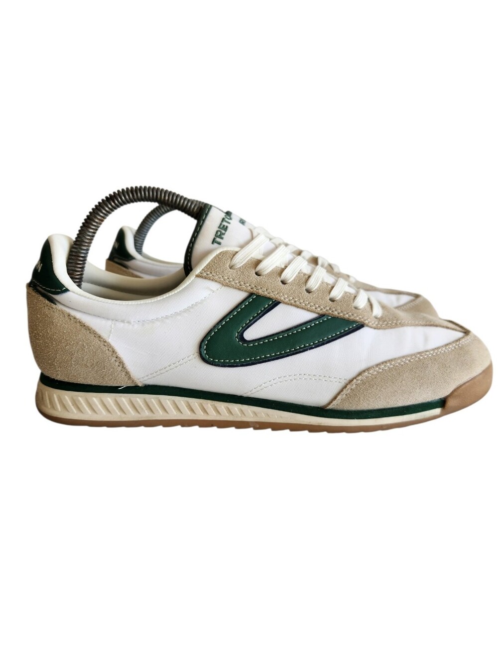 TRETORN Kristine Low Profile Sneakers Retro Green White Shoe Size 10
